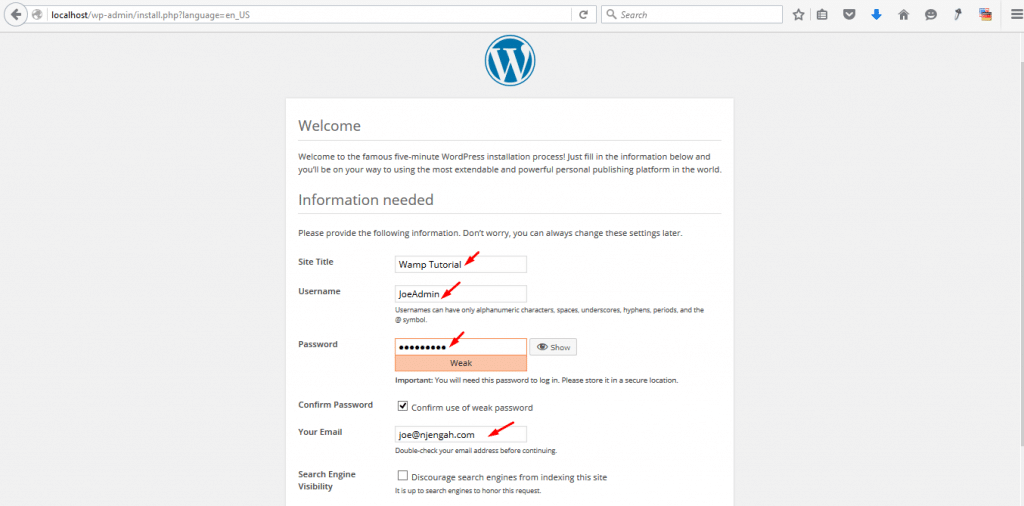 How To Install Wordpress On Localhost Wamp Server