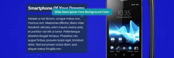 Slide Description Font Background Color
