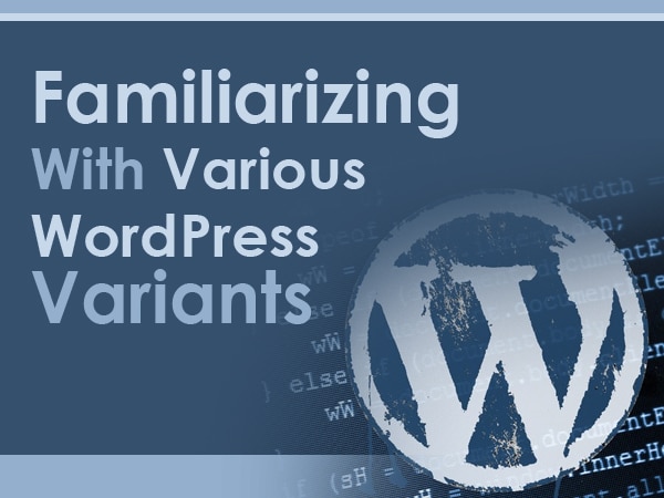 Familiarizing With Various WordPress Variants