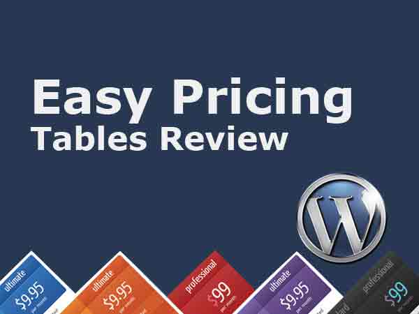 Easy Pricing Tables Review