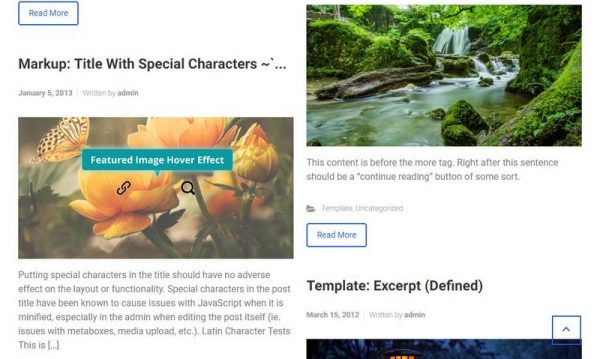 Hover Effect on Featured Images
