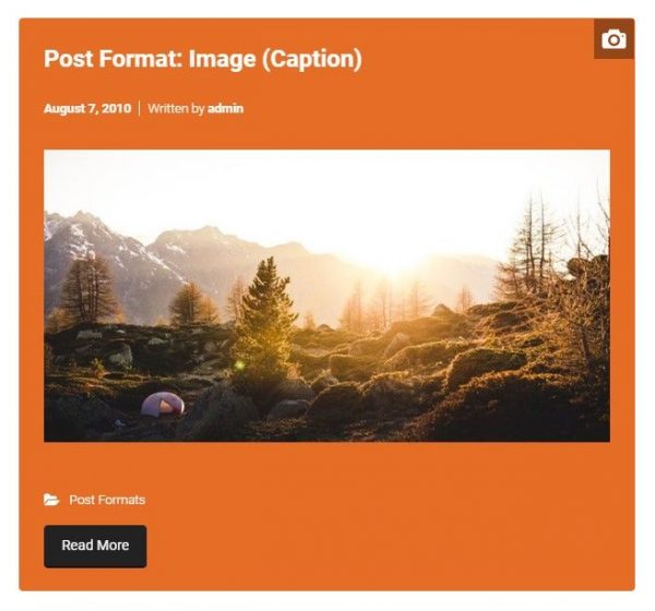 Image Post Format