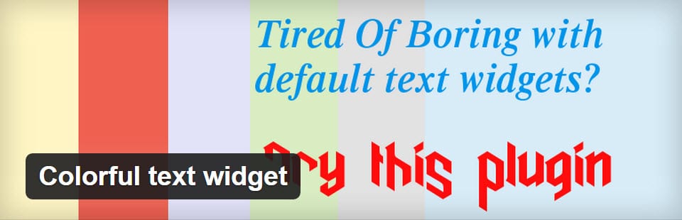 colorful-text-widget