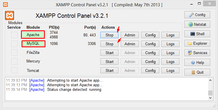 wordpress in xampp