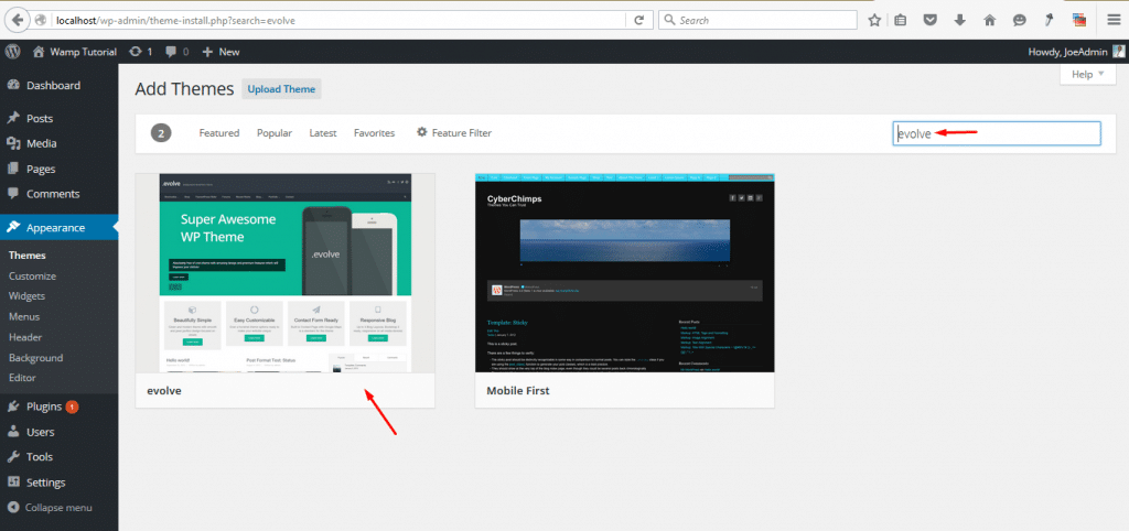 mamp wordpress password